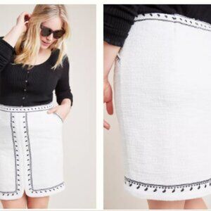 Anthropologie Plus Dolan 3X Textured Mini Skirt Pockets Casual Dressy Work Event